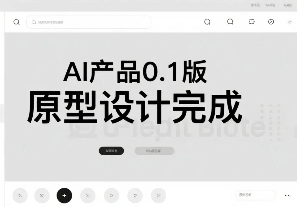 0.1版产品原型完成
